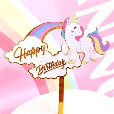 fondant unicorn cake topper|happy birthday unicorn cake topper.